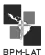 Versión  del logo de Bpm-Lat  para agencia de branding en colombia