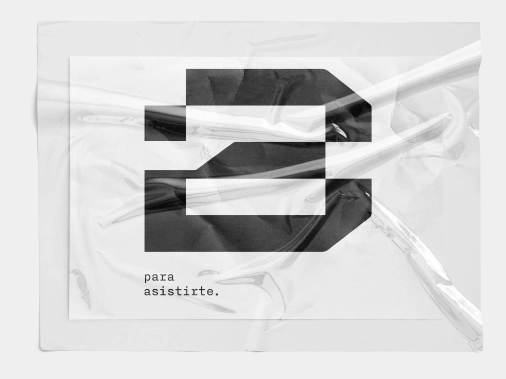 Logo forrado en plástico de Boost Press para una agencia de branding en Colombia