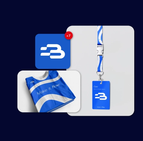 Mockups para el diseño de marca de BPM LAT para una agencia de branding en Colombia