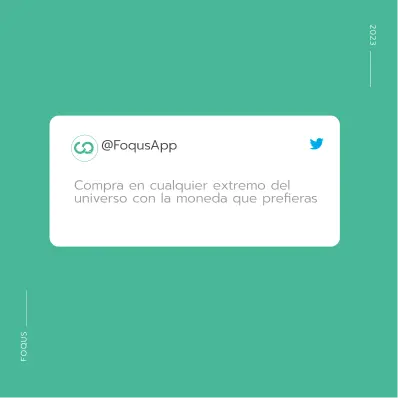Notificación de compra del diseño de marca de Focus para una agencia de branding en Colombia