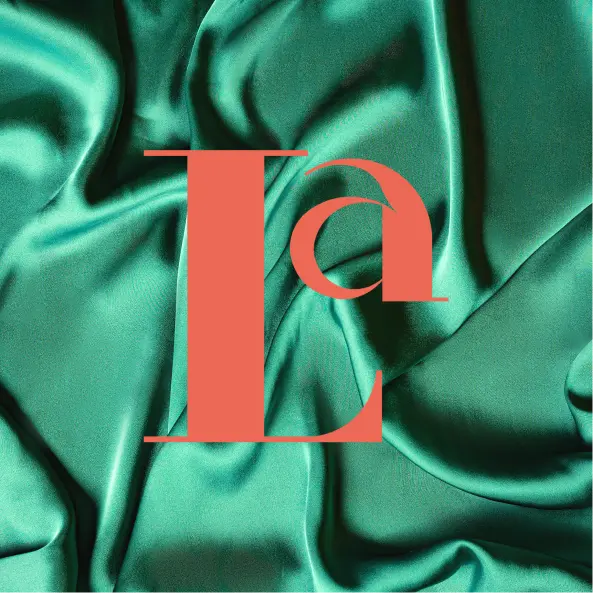 Textura de seda del diseño de marca Laura O para una agencia de branding en Colombia