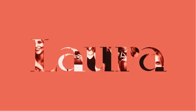Diseño de revista naranja del diseño de marca Laura O para una agencia de branding en Colombia