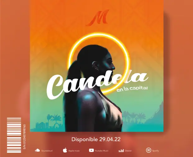 Disco Candela del diseño de marca de Macuira para una agencia de branding en Colombia