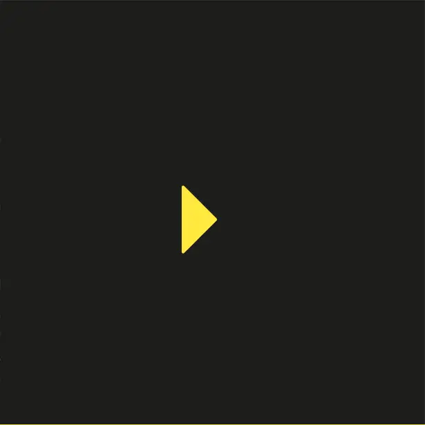 Simbolo de play del diseño de marca Raminfar para una agencia de branding en Colombia