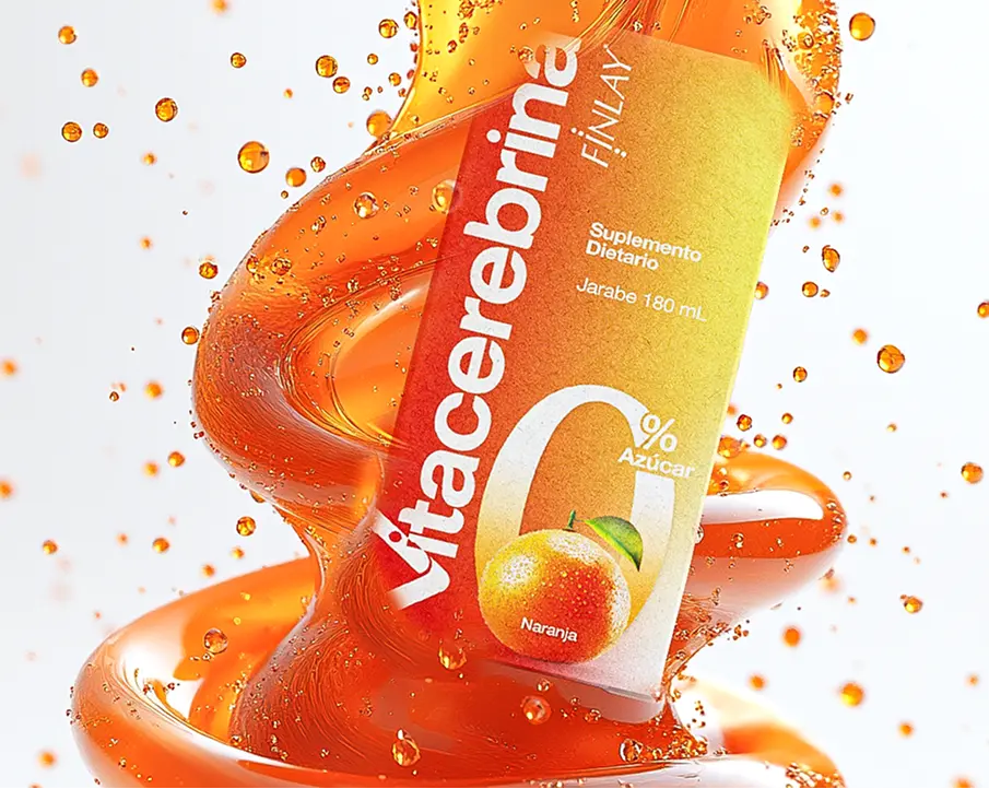 Portada de la caja y diseño de marca Vitacerebrina  para una agencia de branding en Colombia