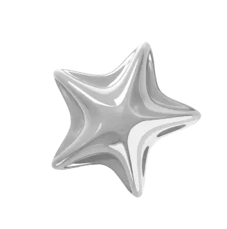Gran estrella metálica que simboliza el valor agregado del diseño de marca en una agencia de branding en Colombia Gran estrella metálica que simboliza el valor agregado del diseño de marca en una agencia de branding en Colombia